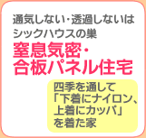 �ʋC���Ȃ��E���߂��Ȃ��̓V�b�N�n�E�X�̑��`�����C���E���p�l���Z��`�l�G��ʂ��āu�����Ƀi�C�����A�㒅�ɃJ�b�p�v�𒅂���
